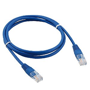 Cabo de Rede 2 Metros Internet RJ45 Cat 6 Ethernet Lan 10208-2 Azul