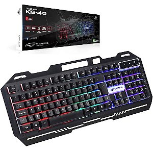 Teclado Gamer Qwerty Metal USB Português Brasil Abnt2 C3Tech KG-40BK