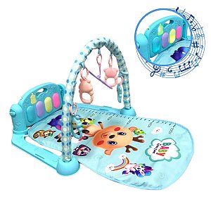 Tapete Musical Infantil de Atividades e Piano Importway BW264AZ Azul