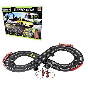 Auto Pista Turbo Run Circuito Pista de Corrida 280cm Dm Toys DMT5892