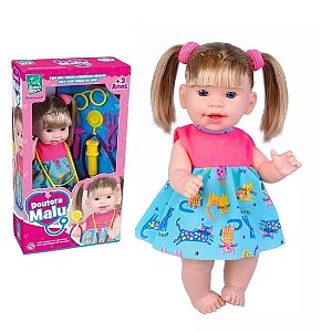 Boneca Doutora Malu Bebe Médica Baby Com Acessorios Super Toys 510