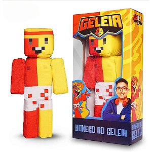 Boneco de Pelucia Geleia Articulado 32cm Youtuber Streamer Cosmo Kids