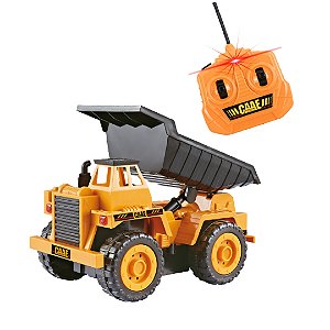 Caminhão Controle Sem Fio Trator Caçamba Carrinho Carro DMT6877