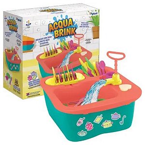 Acqua Brink Pia Cozinha Louças Home Play Brinquedo Infantil XPlast