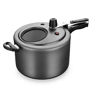 Panela de Pressão Antiaderente 8L com Visor de Vidro MTA 6032 Grafite