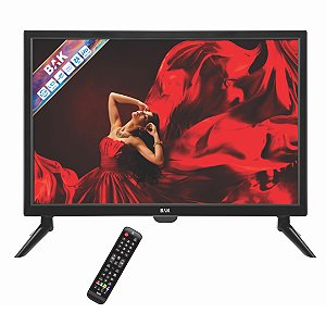 TV Monitor Digital Led 24 Polegadas Televisão Full Hd Bak BK-2400PRO