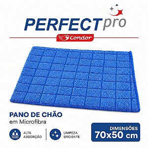 Pano de Chão Multiuso para Limpeza Geral Microfibra Perfect Pró 974198