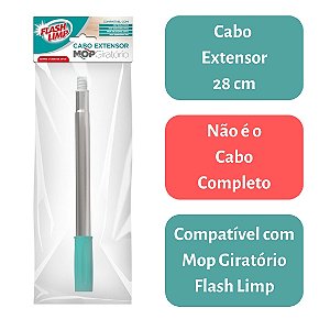 Cabo Extensor 28cm Inox para Mop Giratorio Flash Limp RMOP0733