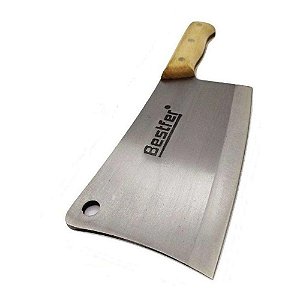 Cutelo Profissional Aço Manganes Rustico 7" 30 cm Bestfer BFH1763