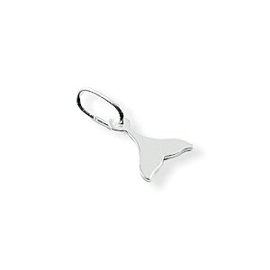 Mini Pingente de Prata Cauda Baleia
