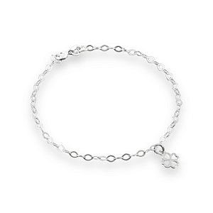 Pulseira de Prata Trevo