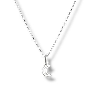 Colar de Prata Mini Lua 40 cm