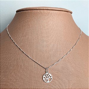 Colar de Prata Árvore da Vida 40 cm