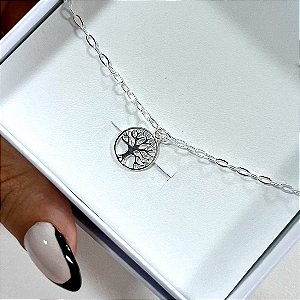 Pulseira de Prata Árvore da Vida