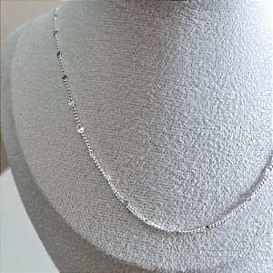 Corrente de Prata Grumet Sun 45 cm