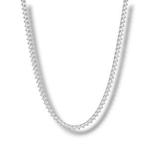 Riviera Semi Joia Banho de Ródio 43 cm 3 mm