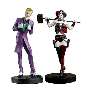 Joker & Harley Quinn Hero Collector : Batman Masterpiece Collection - Eaglemoss - Coringa e Arlequina