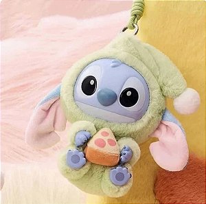 Stitch Pizza - Caixa Surpresa Estilo Labubu - Eat Something Before Sleep Series Miniso