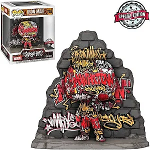 Funko Pop Marvel Street Art Exclusive - Iron Man 753 (Deluxe)