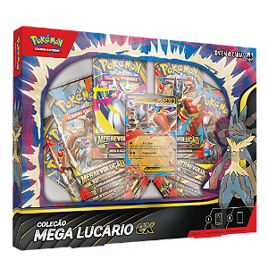 Box Pokémon Mega Lucario EX Mega Evolução