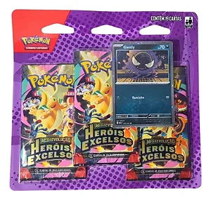 Blister Triplo Pokémon Mega Evolução Heróis Excelsos Gastly