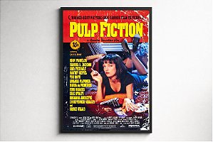 Quadro Pulp Fiction — Poster Emoldurado Tamanho A3 ( 30 x 42 cm )
