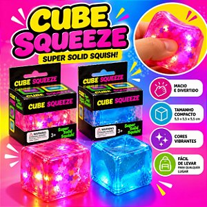 Squishy Cube Squeeze Cubo Sensorial Macio 5,5 cm