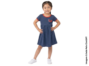 Little People School - Vestido - Coleção Passada - Ref. 210/211 - Ultimas Peças Não efetuamos a troca