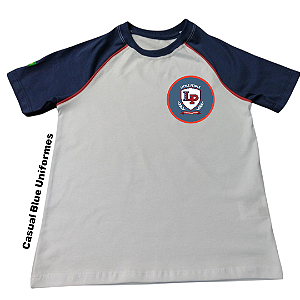 Little People School - Camiseta Branca Unissex Manga Curta - Ref. 244/245/240