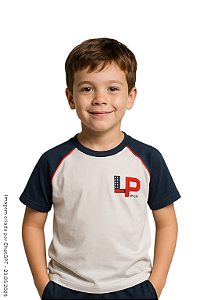Little People School - Camiseta Branca Unissex Manga Curta - Ref. 244/245/240