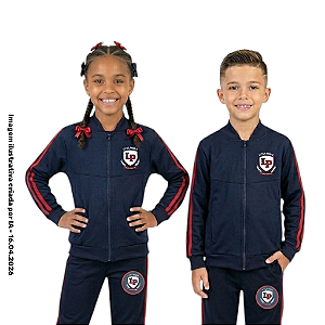 Little People School - Jaqueta Helanca Unissex - Ref. 158/188