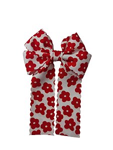 Laço Cruzado Com Pontas Floral - Ref. 503