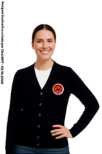 Colaborador (funcionário) Maple Bear - Cardigan Unissex - Confecção sob pedido