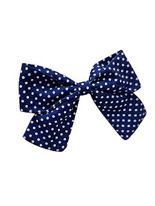 Laço Classico Poá Azul - Ref. 503