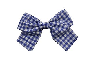 Laço Classico Xadrez Azul - Ref. 503