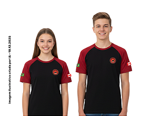 Maple Bear Fundamental II - Camiseta Preta Unissex Manga Curta - Ref. 18