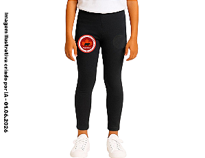 Maple Bear Fundamental I & II - Calça Legging Preta Em Suplex - Ref.110/180