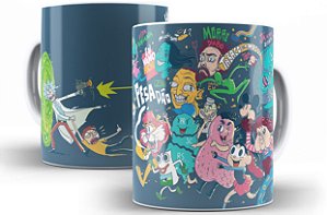 Caneca Rick And Morty + Porta Copo de Brinde