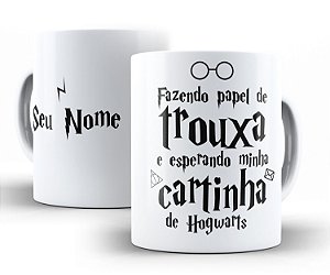 Caneca Personalizada Harry Potter + Porta Copo de Brinde