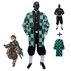 COSPLAY FANTASIA TANJIRO KAMADO KIMETSU NO YAIBA DEMON SLAYER ADULTO