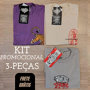 KIT 3 Camisetas Chronic 1302