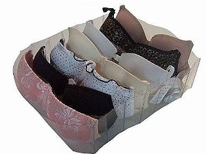 Organizador de sutiãs para gavetas em Pvc Transparente