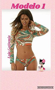 BIQUINI COM MANGA LONGA/CURTA