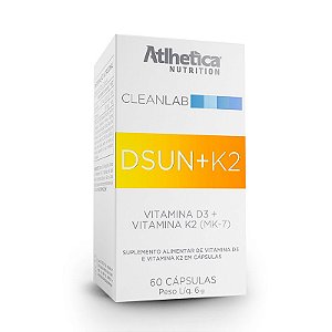 Vitamina D3 DSUN + K2 (60caps) - Atlhetica Nutrition