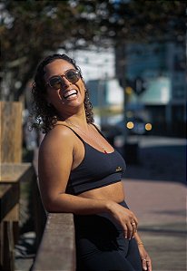 Top Alcinha Kymacta Points Preto