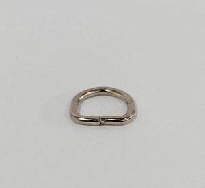 Meia Argola 13 Mm - Niquelada 10 Unidades