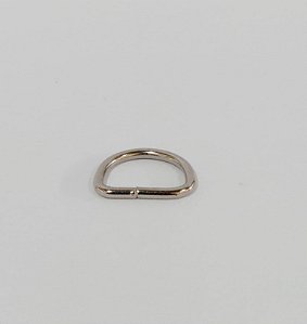Meia Argola 19 Mm - Niquelada 10 Unidades