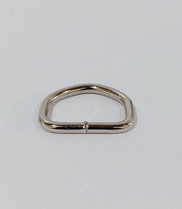 Meia Argola 22 Mm - Niquelada 10 Unidades