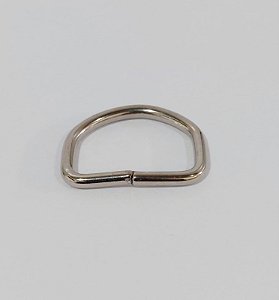Meia Argola 30 Mm - Niquelada 10 Unidades