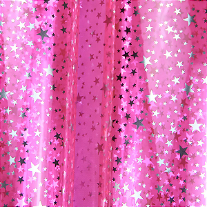 Cristal Estrela -  Rosa - 1/2 Metro